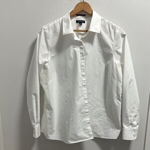 Lands' End Classic White Blouse